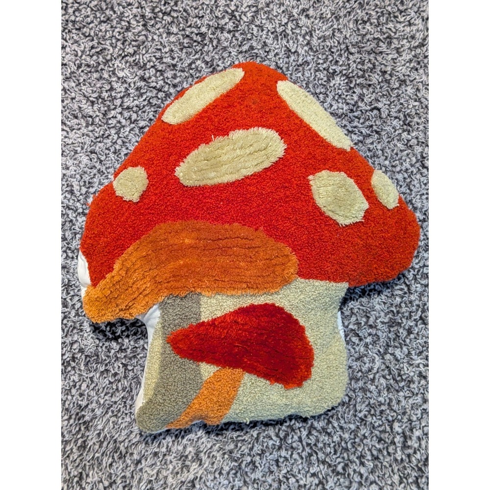 Storehouse Seasonal Accent Mushroom Throw Pillow Whimsical 15x14x8 Cottagecore - Picture 10 of 10